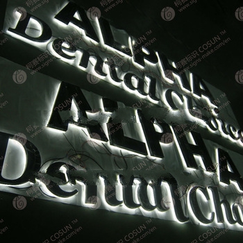 Stainless Steel Backlit letters