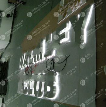Stainless steel LED sign