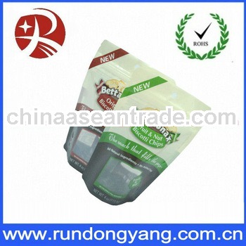 Stand up laminated plastic carry bag