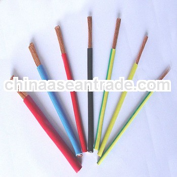Stranded electric wire PVC insulation BVR cable
