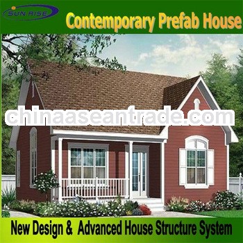 Sunrise ecnomic and new concept cheap modern house/ prefabricated house