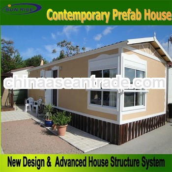 Sunrise ecnomic and new concept prefabricate house steel