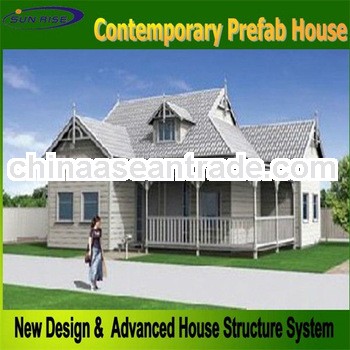 Sunrise ecnomic and new concept two-storey prefabricated house