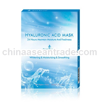 Superior quality! 100% natural pure silk fibroin mask hyaluronic acid mask