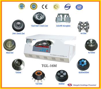Table top high speed centrifuge equipe for blood centrifuation TGL-16M
