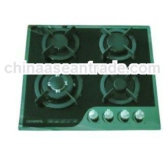 Tempered glass panel built-in gas hobs , gas stove , gas burner