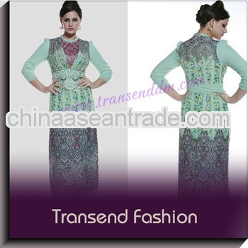 Transend Fashion Collection Jilbab Style Printed Abayas