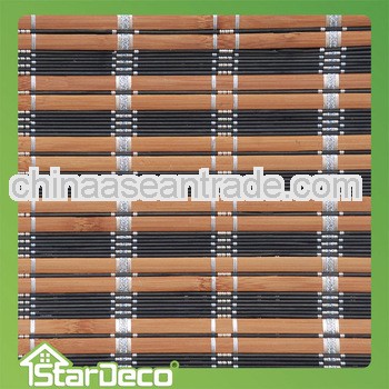Vertical bamboo woven roller blinds