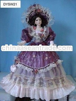 Victoria porcelain umbrella dolls fairy porcelain doll