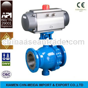 WCB Pneumatic Operated Flange Type Ball Valve