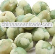 Wasabi flavor green peas
