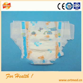 Wetness indicator and super dry surface baby diaper