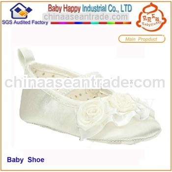 White Baby SHoes Plain SHoes Satin Shoes Shenzhen