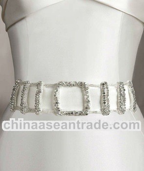 White Fashion Beaded Embroidery Belts and Sashes for DIY Bridal Dress