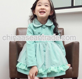 Wholesale baby clothes for girl,Nice kids clothes in Autumn and winter.Sweet baby girl coat