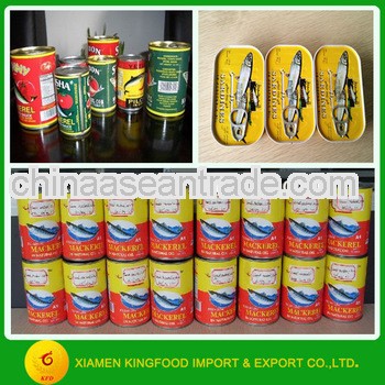 Wholesale low price all types of canned fish canned sardine canned mackerel canned tuna