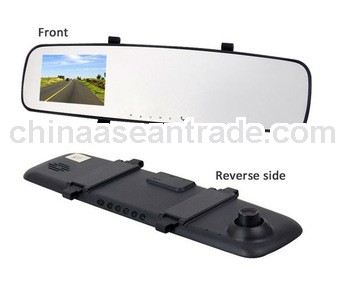 X13 Hands-free Bluetooth 2.7" LCD Rearview Mirror Car DVR HD 1080p 5.0MP G sensor