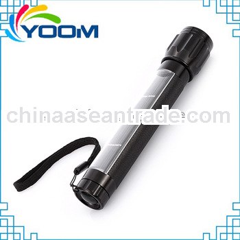 YMC-T101A1 aluminum rechargeable solar powered torch China factory price