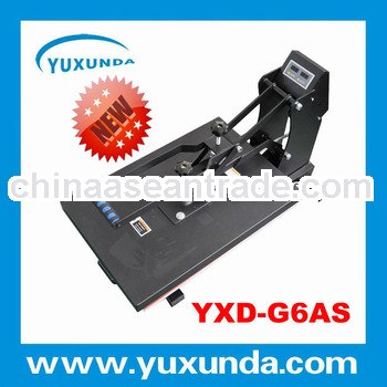 YXD-G6AS 40*50cm Auto open heat transfer machine for t-shirt printing with slide out press bed