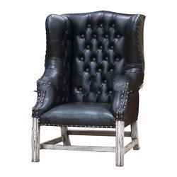 Mahogany Simple Plain Upholstery Chair