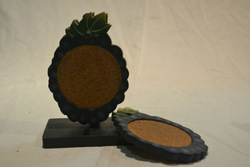 Wooden Coaster Grape Fruit Design