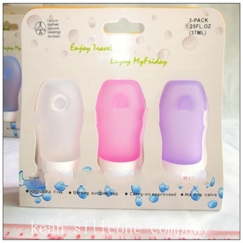 air travel/silicone travel bottles /silicone water bottle