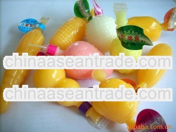 assorted mini fruit jelly
