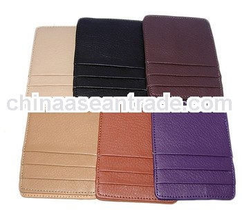 business promotional gifts for ladies PU leather card holder pouch for multiple cards in many colors