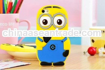 cartoon hybrid minions case for iphone5 despicable me silicon case for iphone5