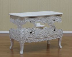 White Furniture - French Commode 2 Drawer