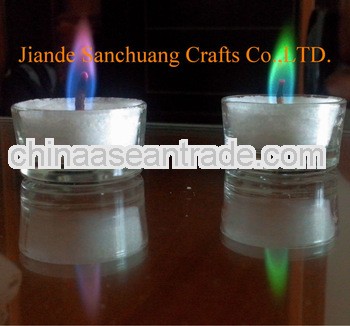 color flame tea light glass votive candles