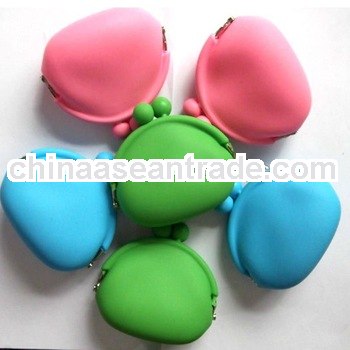 colorful silicone jelly coin purse large stock