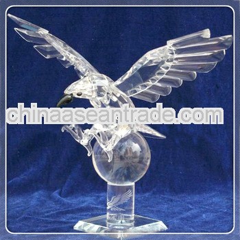 crystal hawk,crystal eagle figurine
