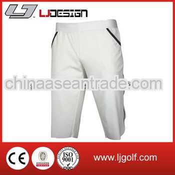 custom fashion men white golf shorts