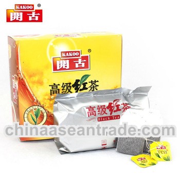 customer double chamber 100 envelope black tea with string and tag