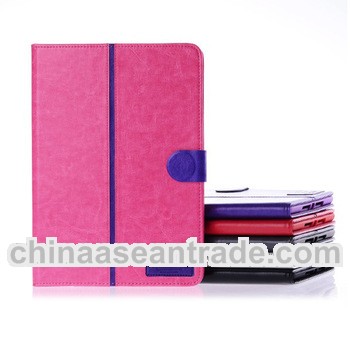 cute leather case for tablet pc,pu leather case for ipad 5 with stand,card holding case for ipad air