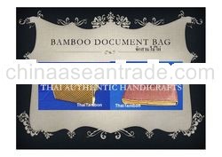 A Thai Authentic Massenge Bamboo Bag 03, Thai product, Made in Thailand, Handmade Handicraft Product