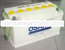 DIN100 Dry Charged Auto Battery 12V