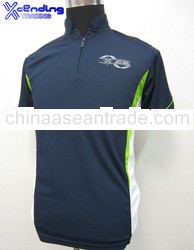 Customized dry fit printed t-shirts mandarin collar