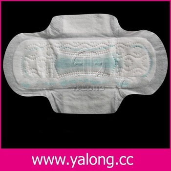 feminine wave embossed sanitary pad