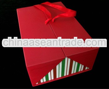 festival favor door gift box with ribbon
