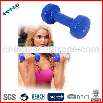 fitness equipment of colorful exercise dumbbells