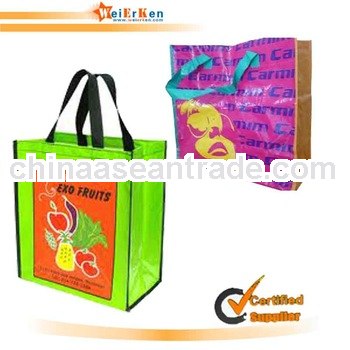 free sample and lamination pp tote bag for promotion