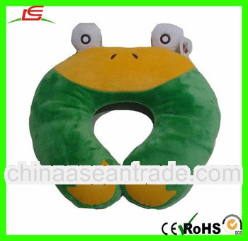 frog U shape neck pillow for kids