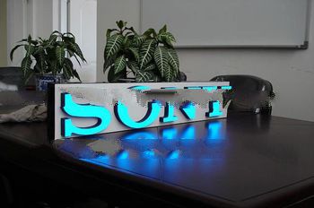 frontlit led sign board vinyl applied acrylic frontlit LED letter