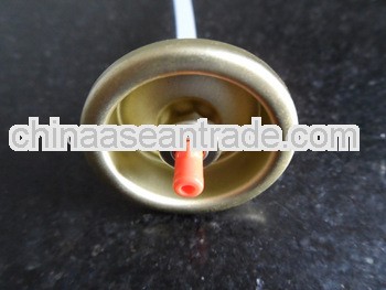 gold lacqured aerosol valve spray valve aerosol can valve