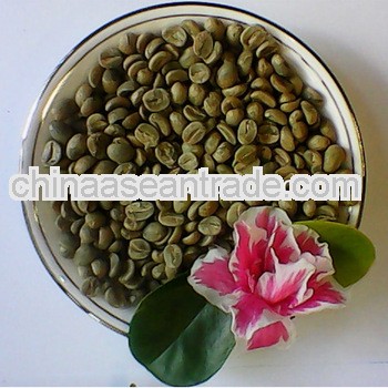 green coffee beans from tropical rain forest,high quality