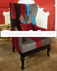 Living Room French Wing Chair - Indonesia Furniture