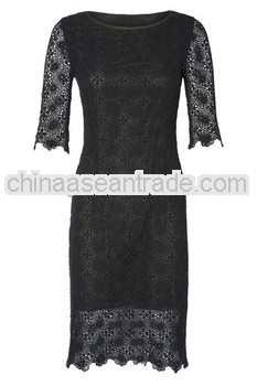 high fashion design casual dress women lace dress party dress shk184