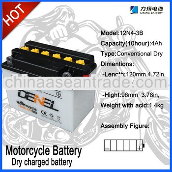 high quality 12v 4ah motorcycle lead acid battery